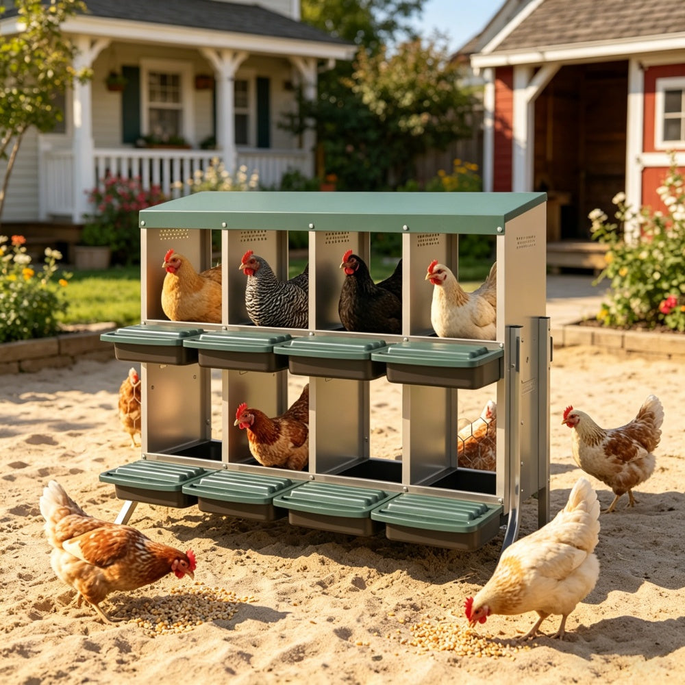 Chicken Nest Box with 8 Ventilated Nesting Boxes – view 7