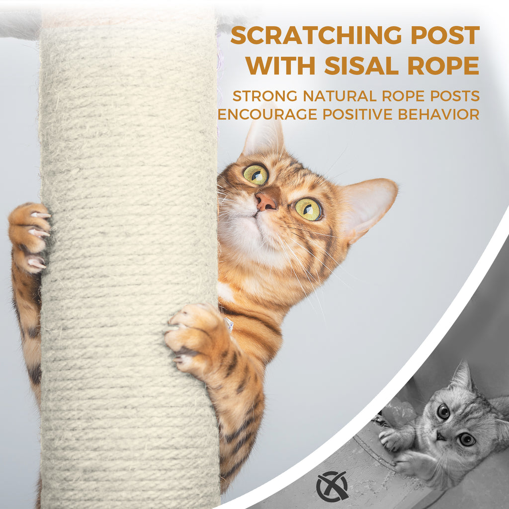 Cat Tree Tower with Large Condo and Hammock – view 7