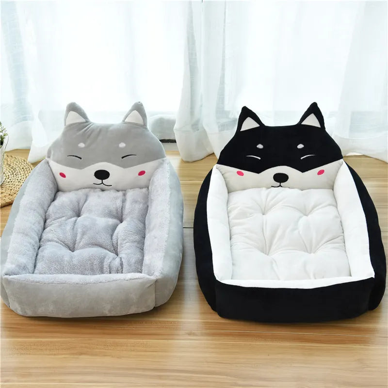 Animal Head Design Cat Bed for Cosy Sleep