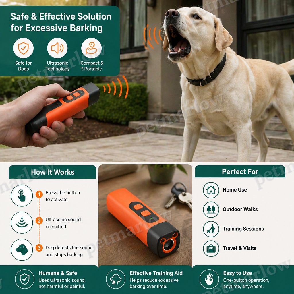 Anti-Barking – Dog-Friendly Ultrasonic Anti-Barking Device – view 2