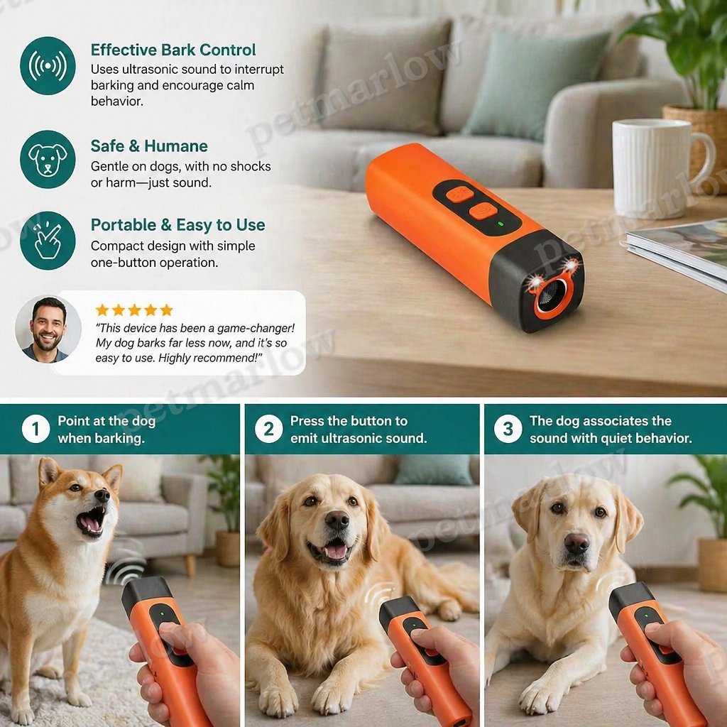 Anti-Barking – Dog-Friendly Ultrasonic Anti-Barking Device – view 3