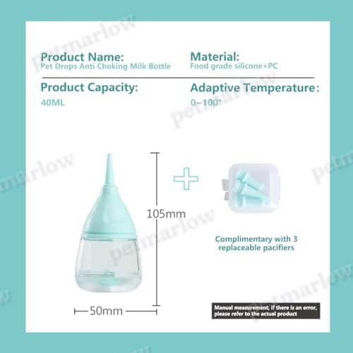 Anti-Choking Puppy Feeder Design with 3pcs Replaceable and Reusable Silicone Nipples – view 2