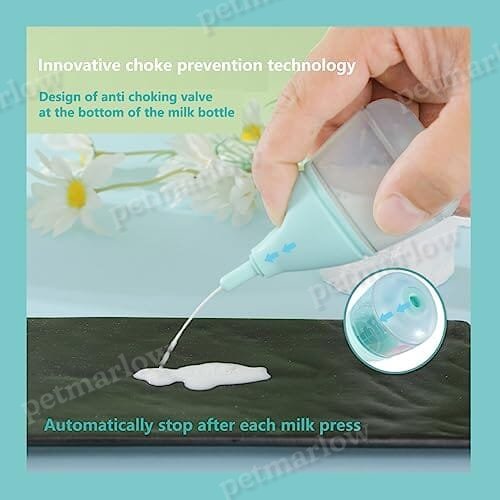 Anti-Choking Puppy Feeder Design with 3pcs Replaceable and Reusable Silicone Nipples – view 3