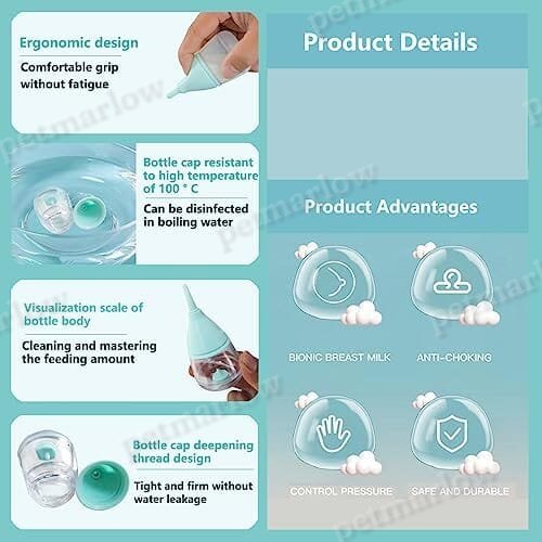 Anti-Choking Puppy Feeder Design with 3pcs Replaceable and Reusable Silicone Nipples – view 4