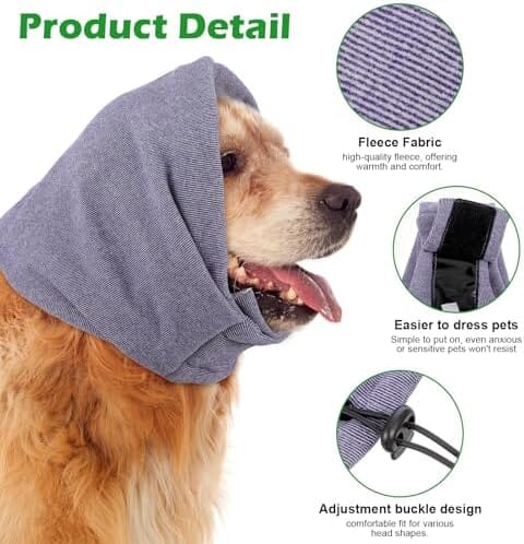 Anxiety Relief Adjustable Pet Ear Muffs for Noise Protection – view 7