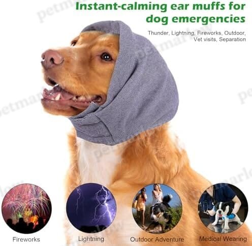 Anxiety Relief Adjustable Pet Ear Muffs for Noise Protection – view 5