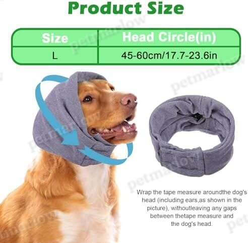 Anxiety Relief Adjustable Pet Ear Muffs for Noise Protection – view 6