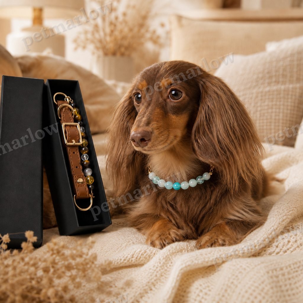 Astrology-Inspired Crystal-Beaded Adjustable Pet Collar – view 6