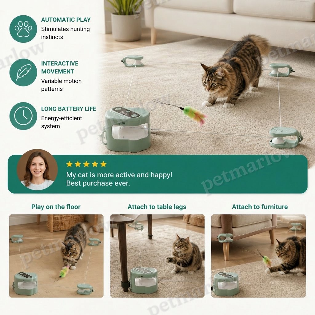 Automatic Cat Chasing Track Toy – view 6