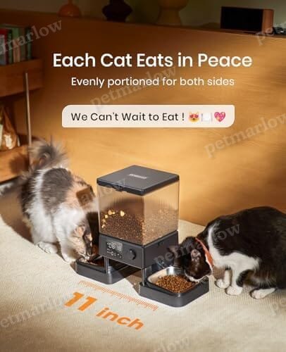 Automatic Cat Feeder for 2 Cats, 20 Cups/5L Automatic Cat Food Dispenser – view 3