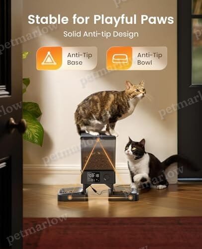 Automatic Cat Feeder for 2 Cats, 20 Cups/5L Automatic Cat Food Dispenser – view 6