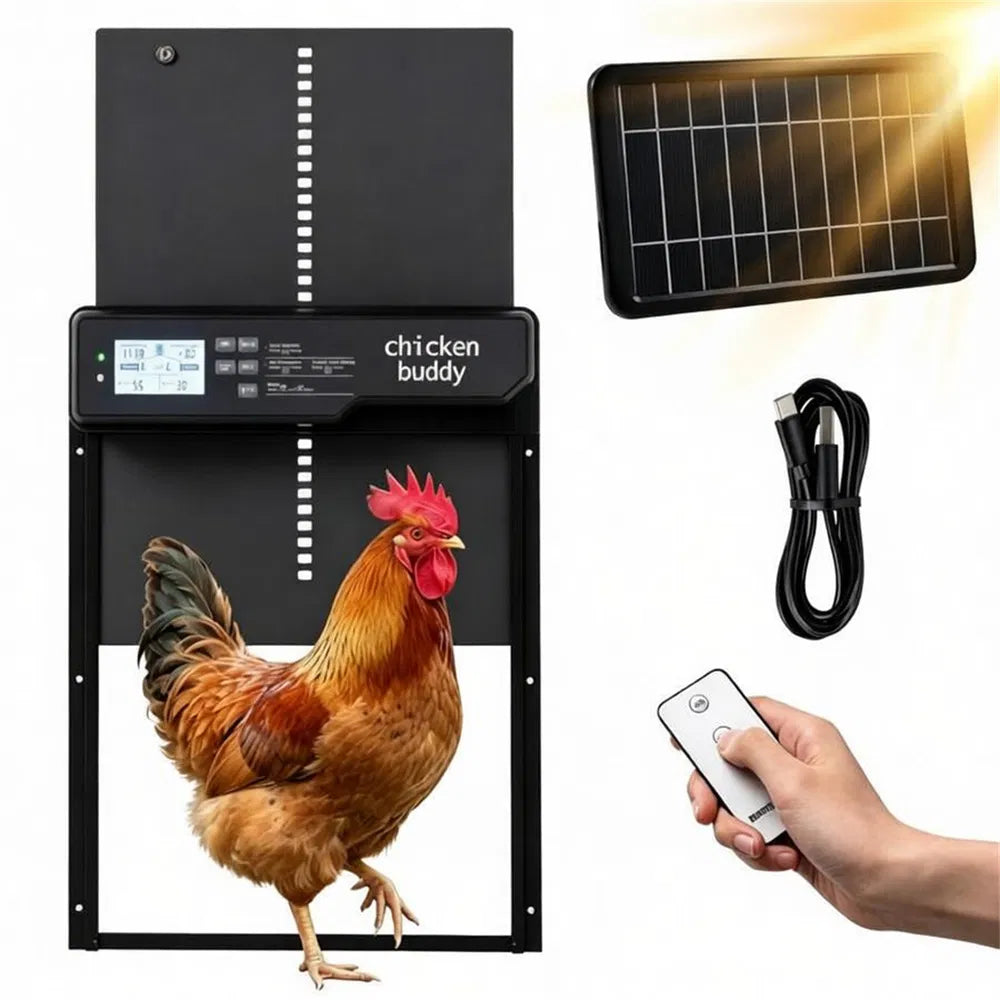 Automatic Chicken Coop Door with Solar Power and 4 Control Modes – view 2