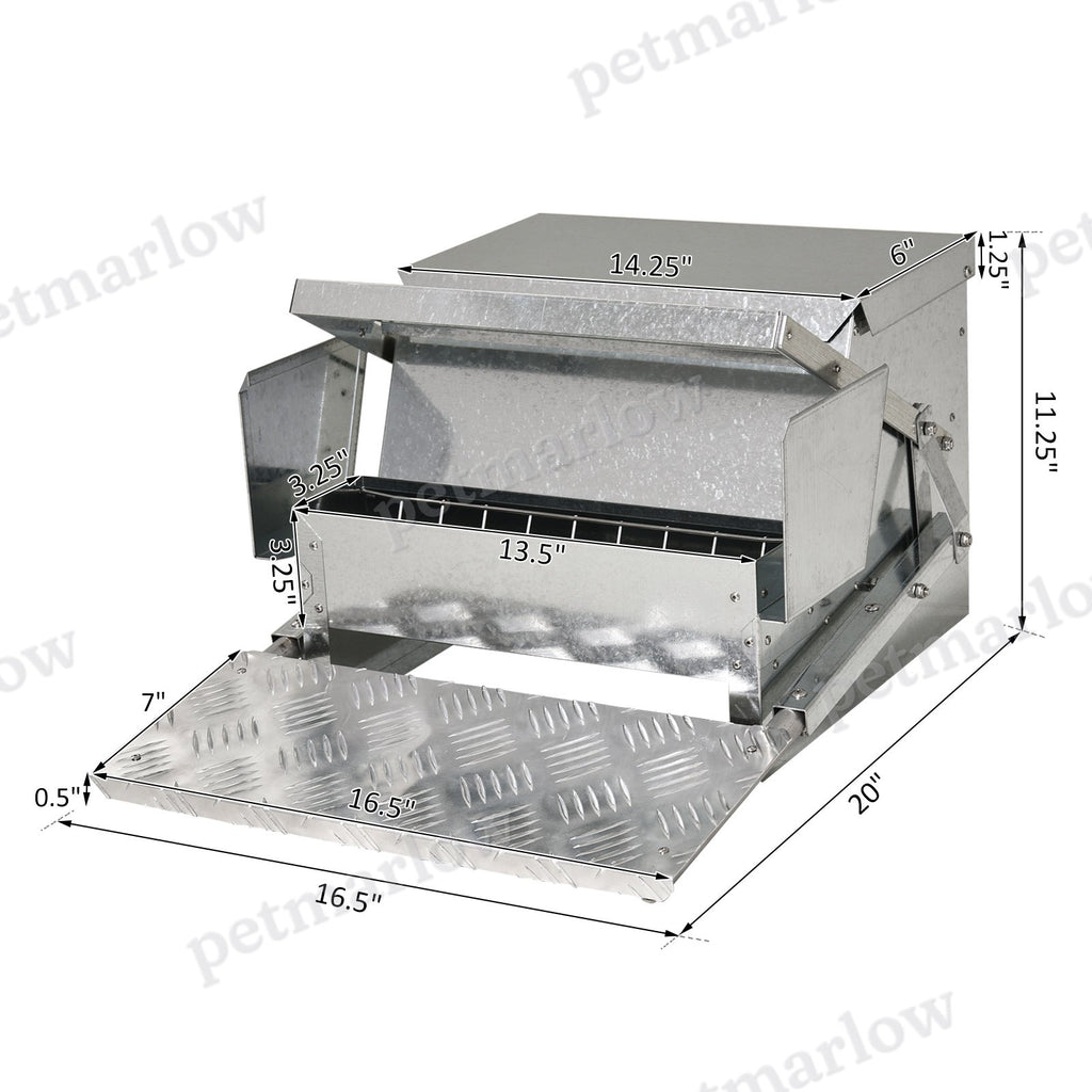 Automatic Chicken Feeder with 25 lbs Capacity for Poultry – view 4