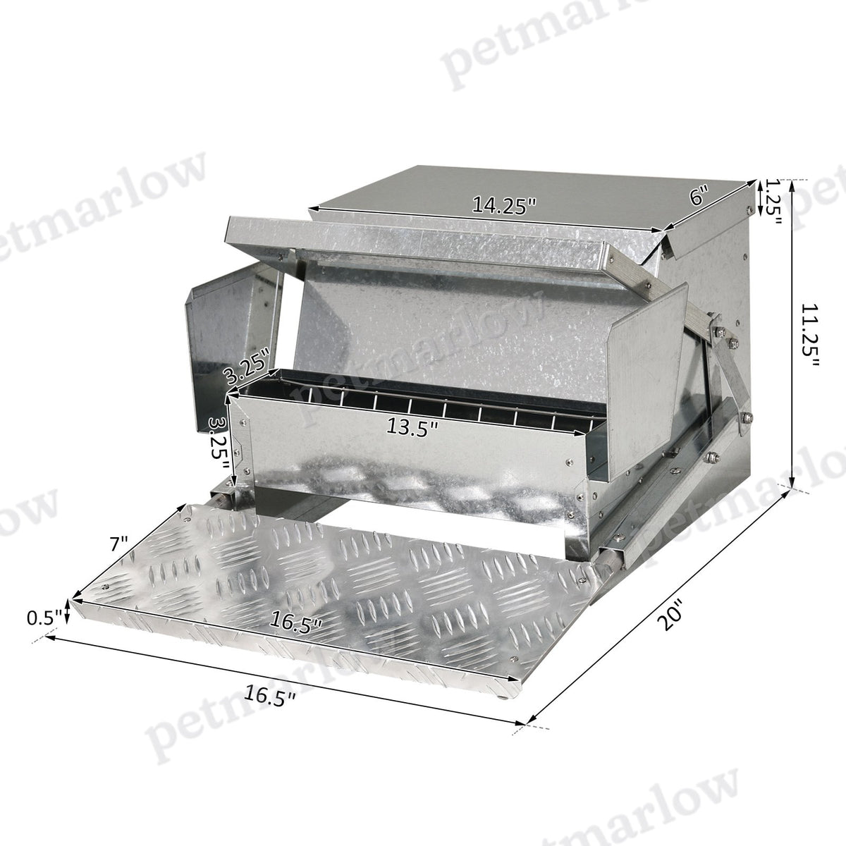 Automatic Chicken Feeder with 25 lbs Capacity for Poultry – view 4