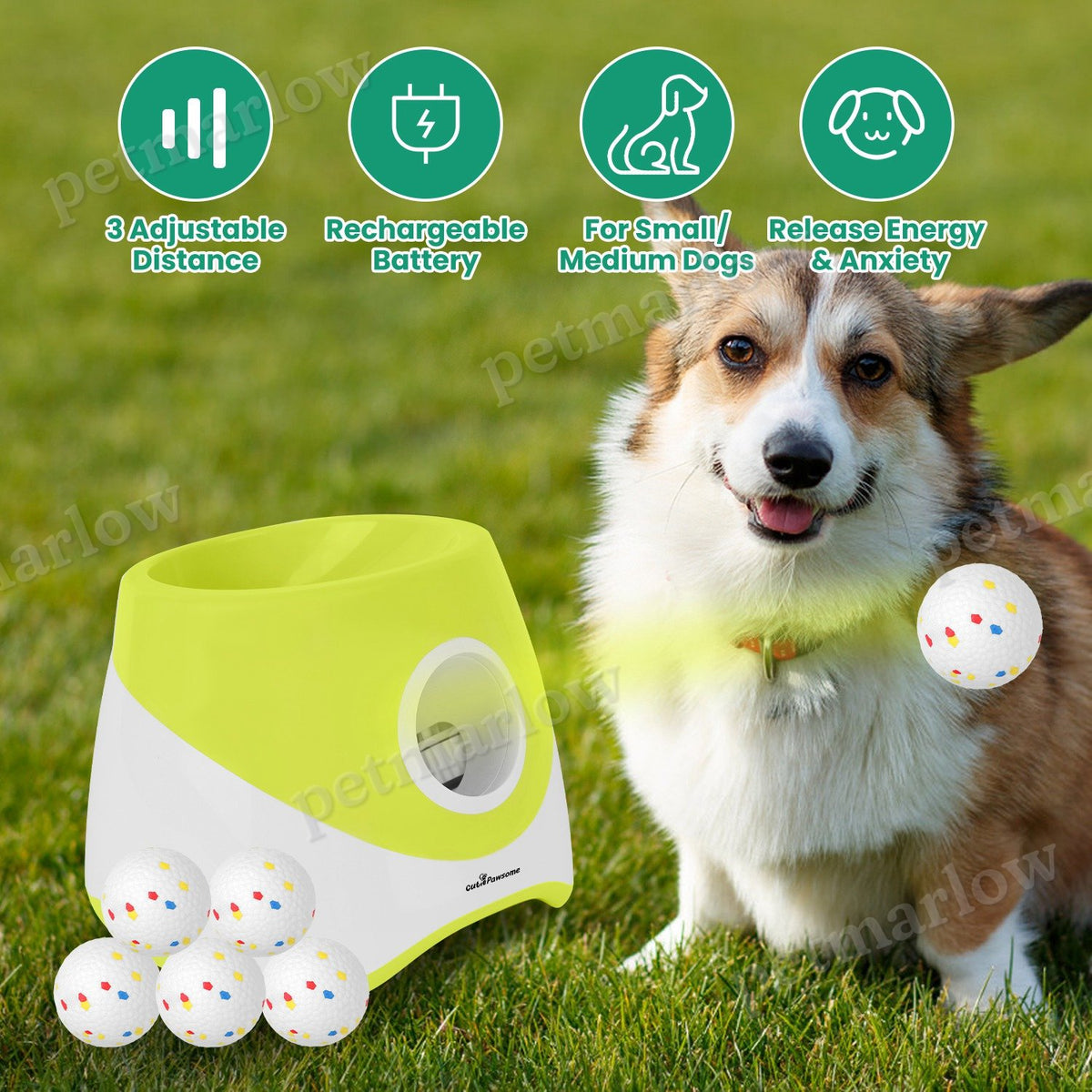 Automatic Dog Ball Launcher for Interactive Fetch – view 3