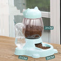 Automatic Food Dispenser for Cats - Cute Kitten Feeder Design – Blue