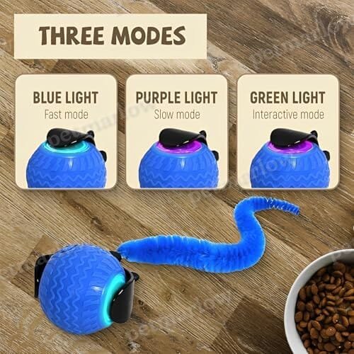 Automatic Interactive Cat Toys for Indoor Cats with 2 Speeds – view 3