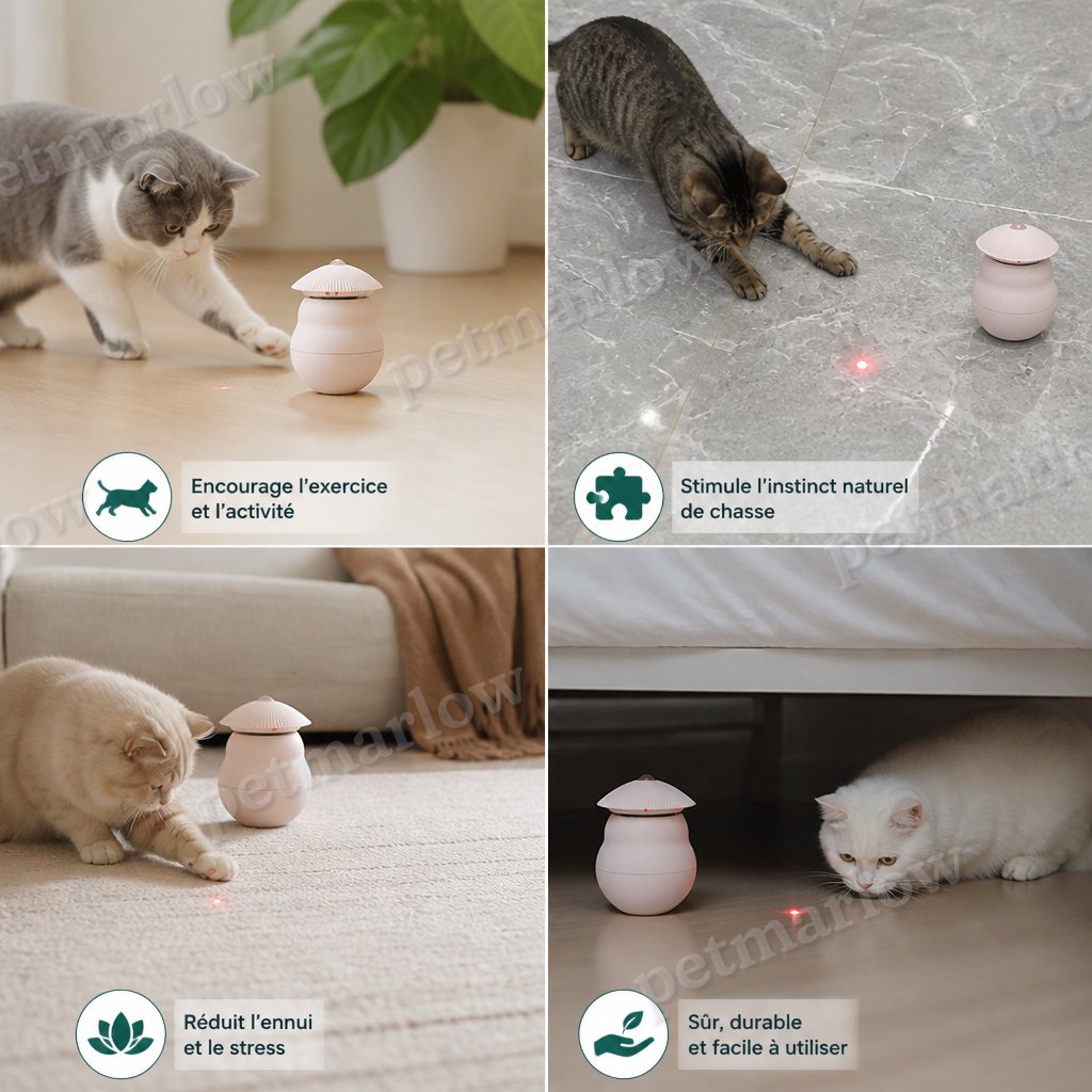 Automatic Motion-Activated Cat Laser Toy – view 3