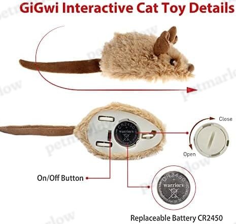 Automatic Moving Kitten Toys Electric Mice Toy Self Play Exercise – view 6