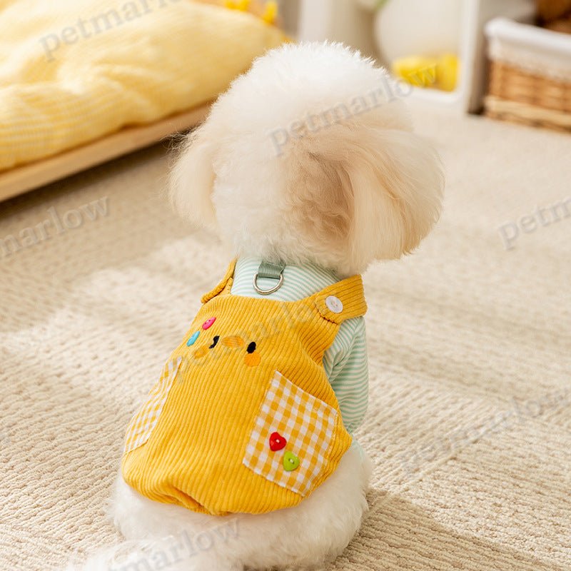 Autumn And Winter Dog Small Animal Two-legged Overalls Suit – view 5