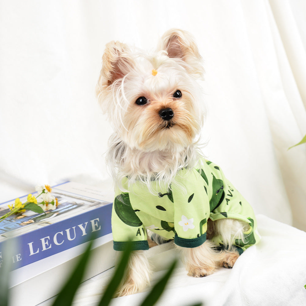Avocado Soft Stretchy Dog Pajamas