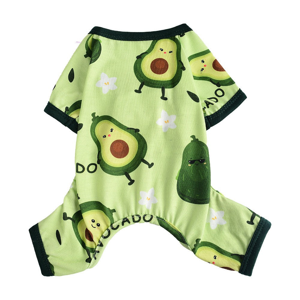 Avocado Soft Stretchy Dog Pajamas – Grass Green / XS