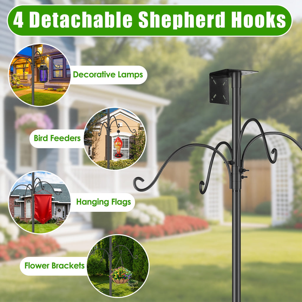 Heavy-Duty Squirrel Proof Bird Feeder Pole – view 8
