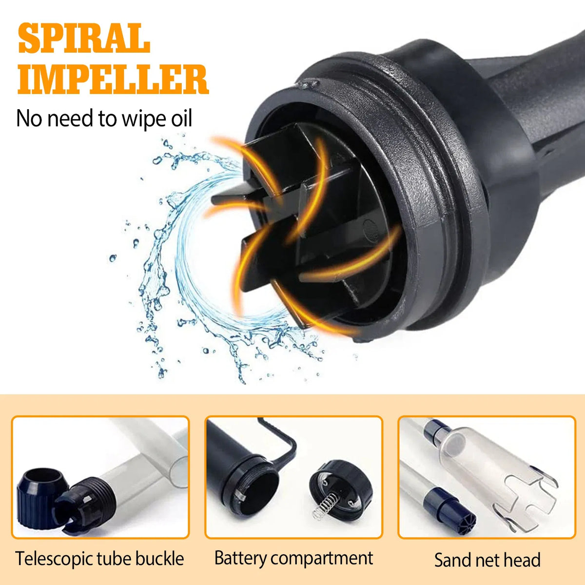 Aquarium Gravel Cleaner & Siphon Pump for Easy Maintenance – view 9