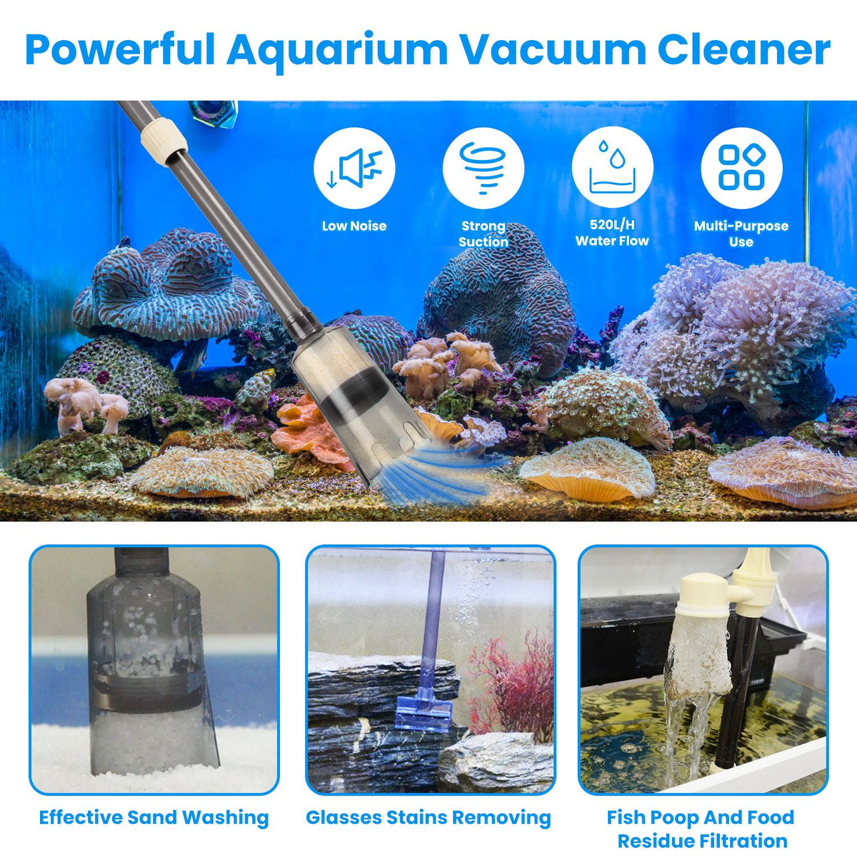 Electric Aquarium Gravel Cleaner Kit – view 7