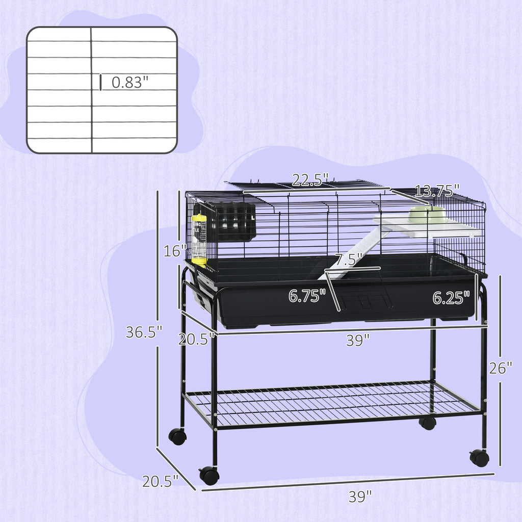 Two-Story Small Animal Cage with Removable Stand – view 7