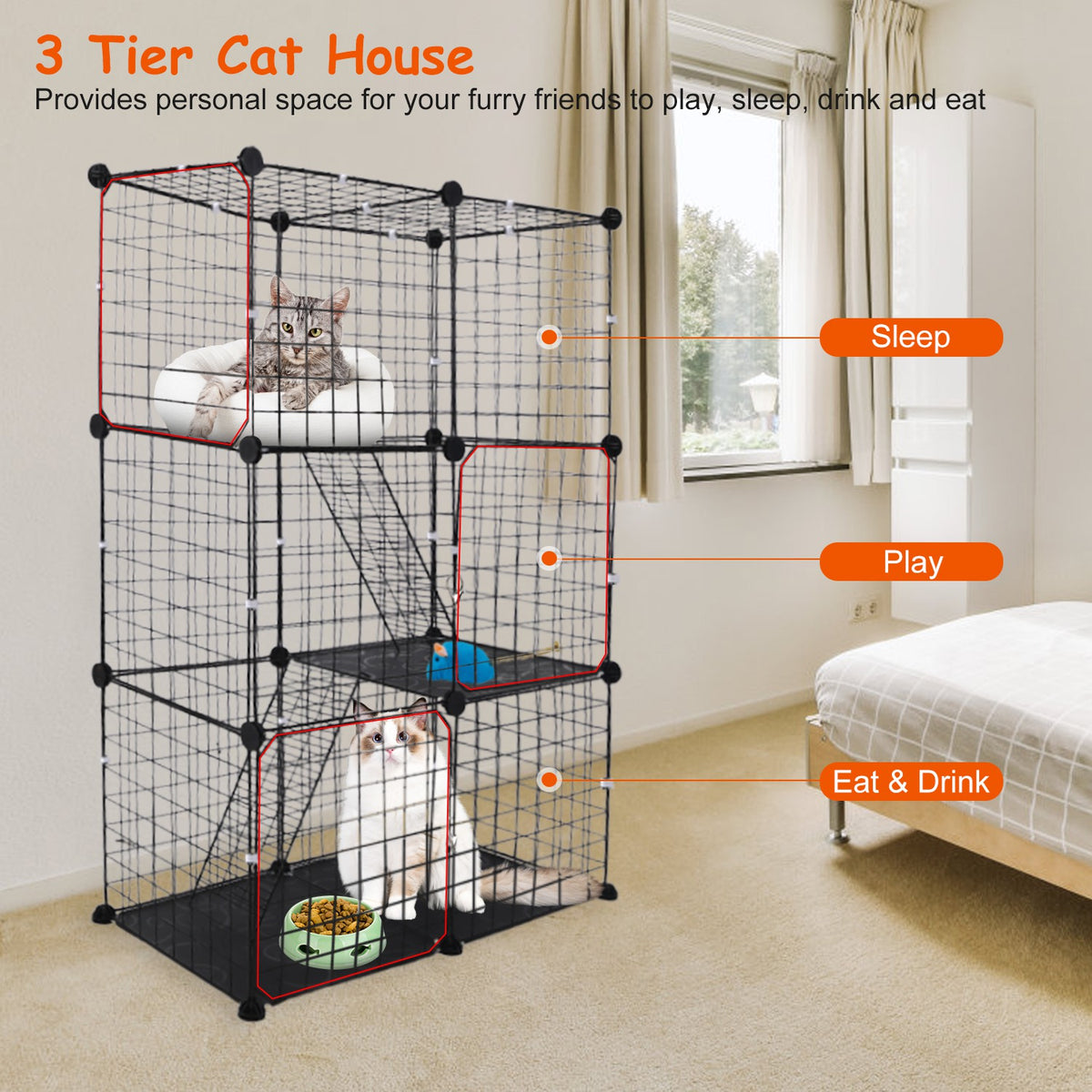 3 Tier Cat House for Play and Rest – view 12