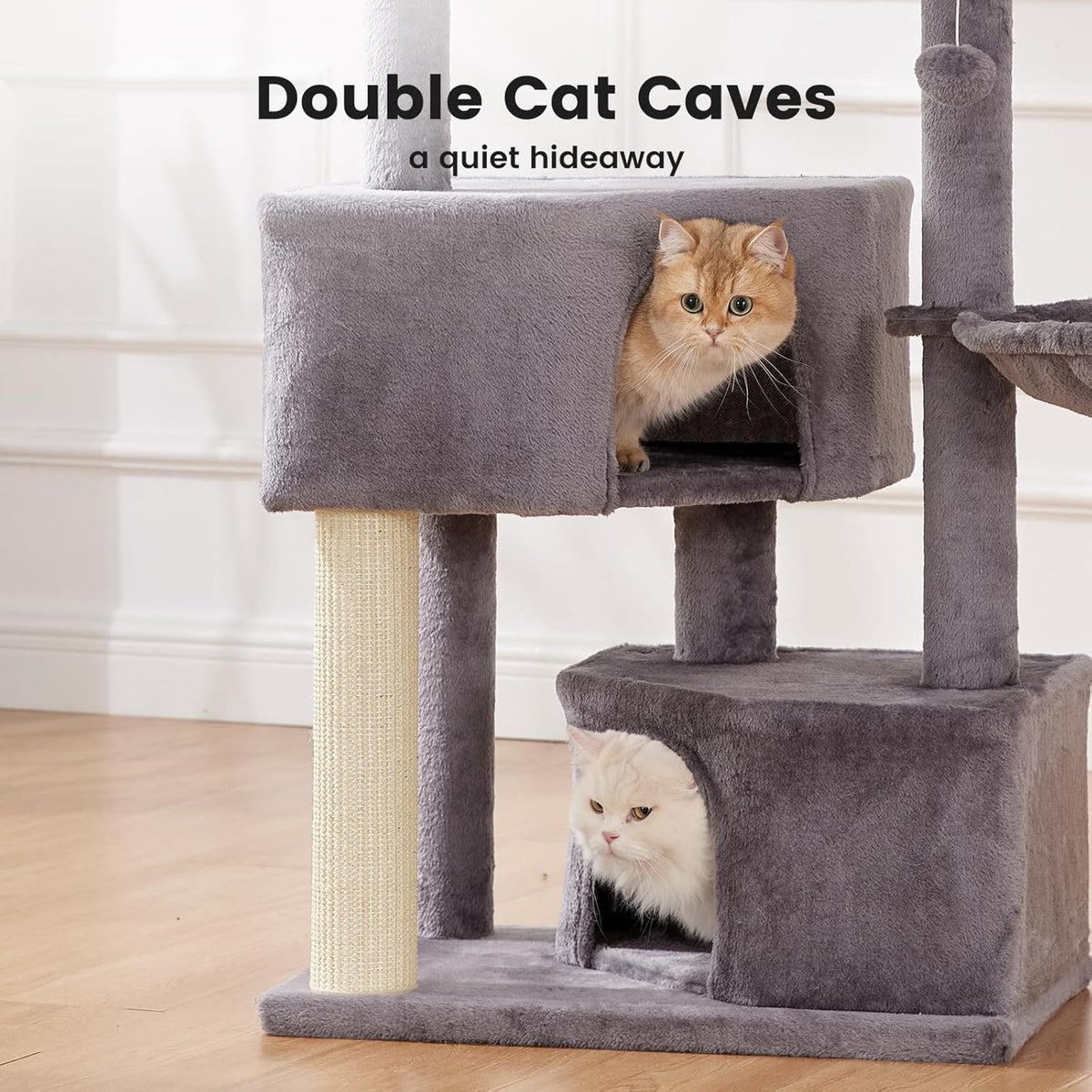 Large Cat Tree with Washable Perch for Medium to Large Cats – view 17