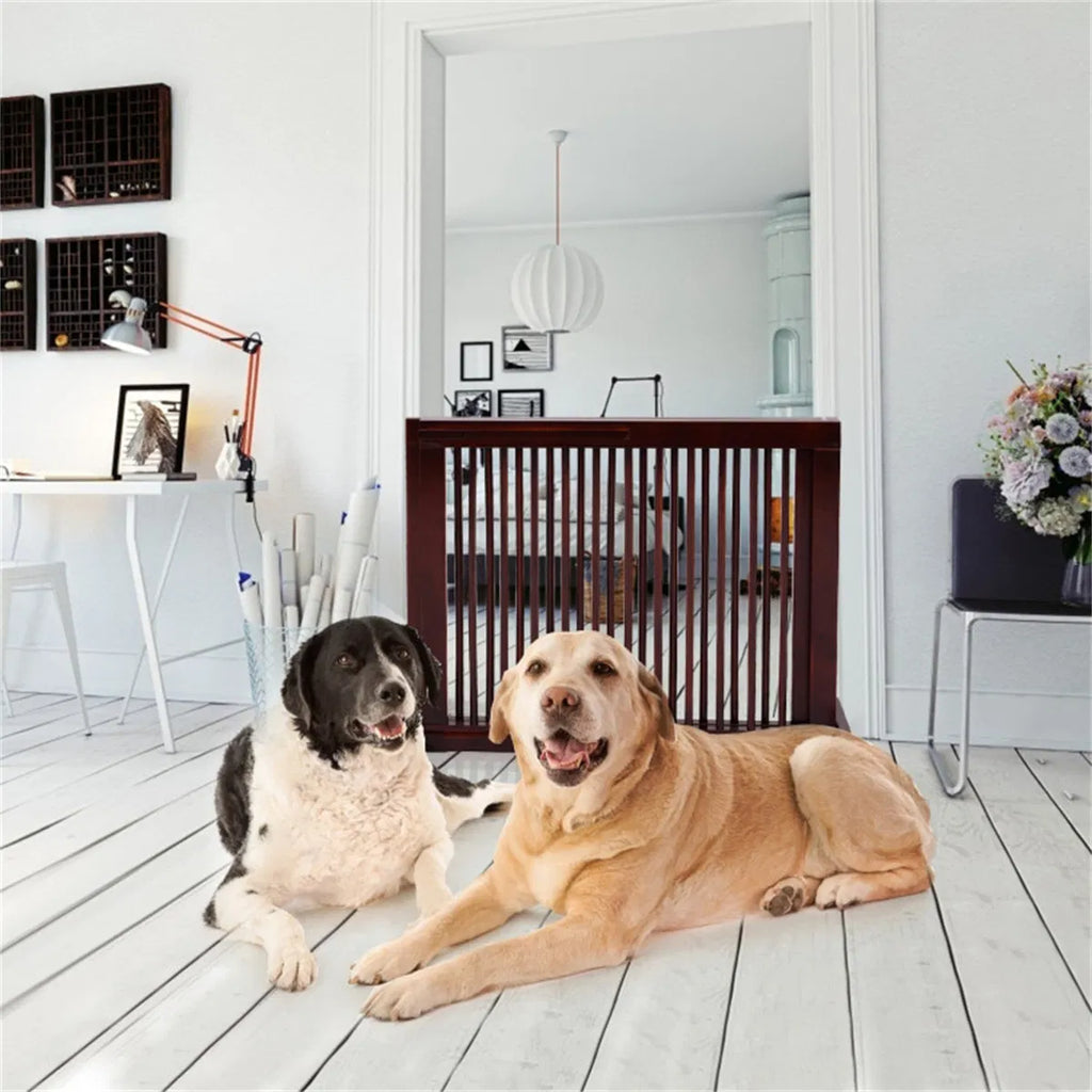 Wooden Pet Gate with Expandable Design for Dogs and Cats – view 10