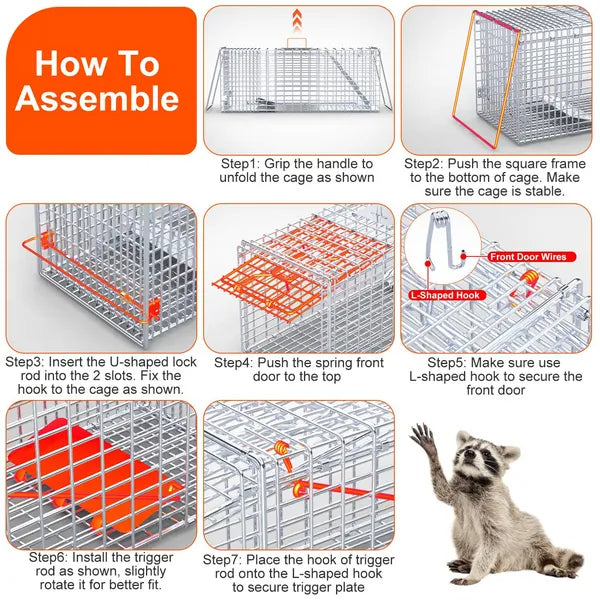 Live Animal Trap Cage for Cats and Small Animals – view 9