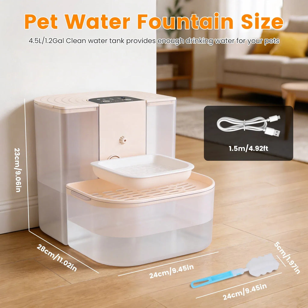 Cordless Dog Cat Water Fountain 4.5L – view 12