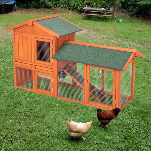 Wooden Chicken Coop and Rabbit Hutch for Small Animals – view 12