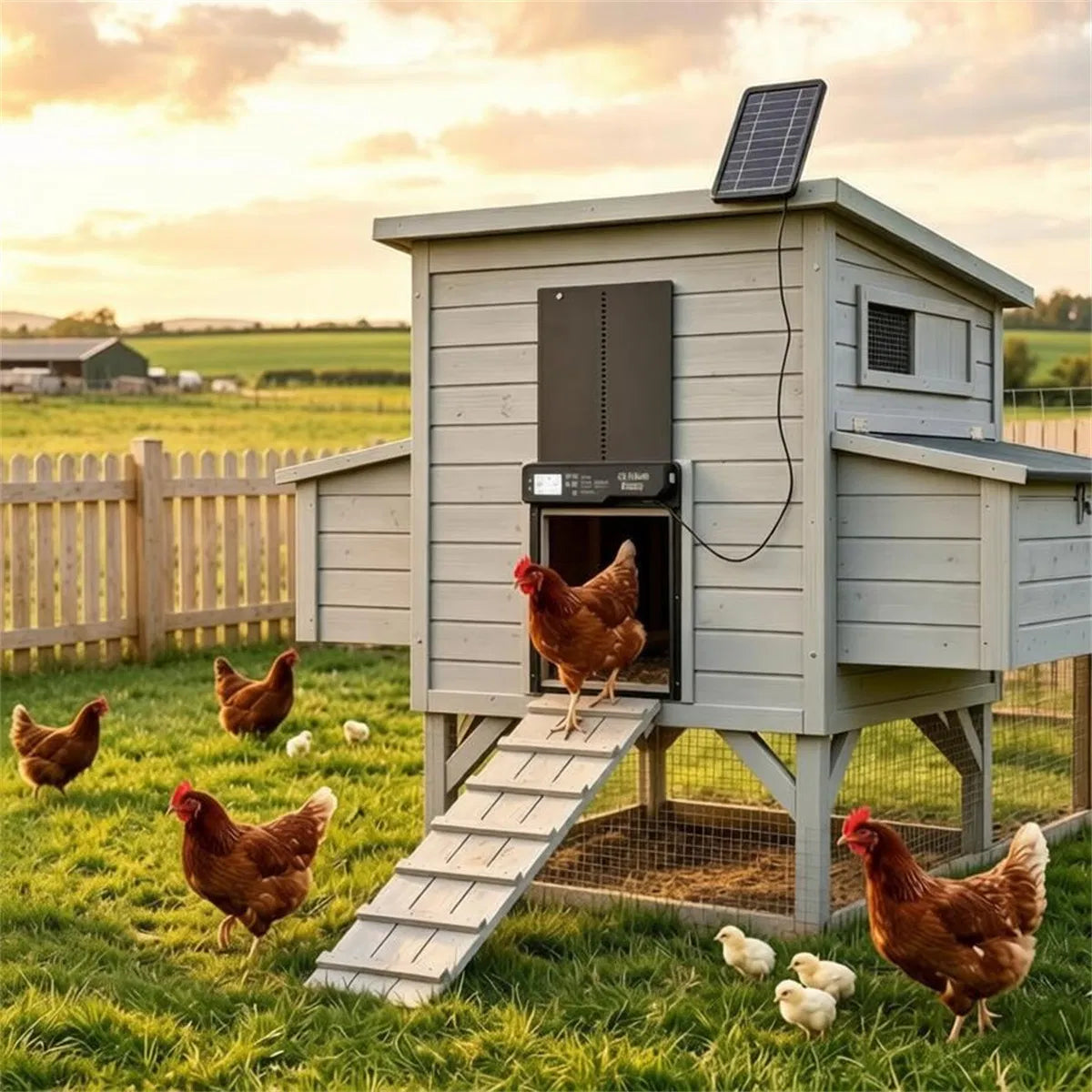 Automatic Chicken Coop Door with Solar Power and 4 Control Modes – view 10