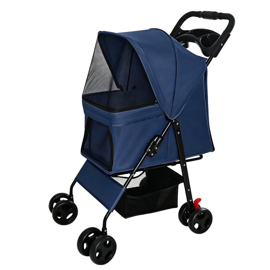 Foldable Pet Stroller for Small Dogs and Cats Under 28 lbs – view 7
