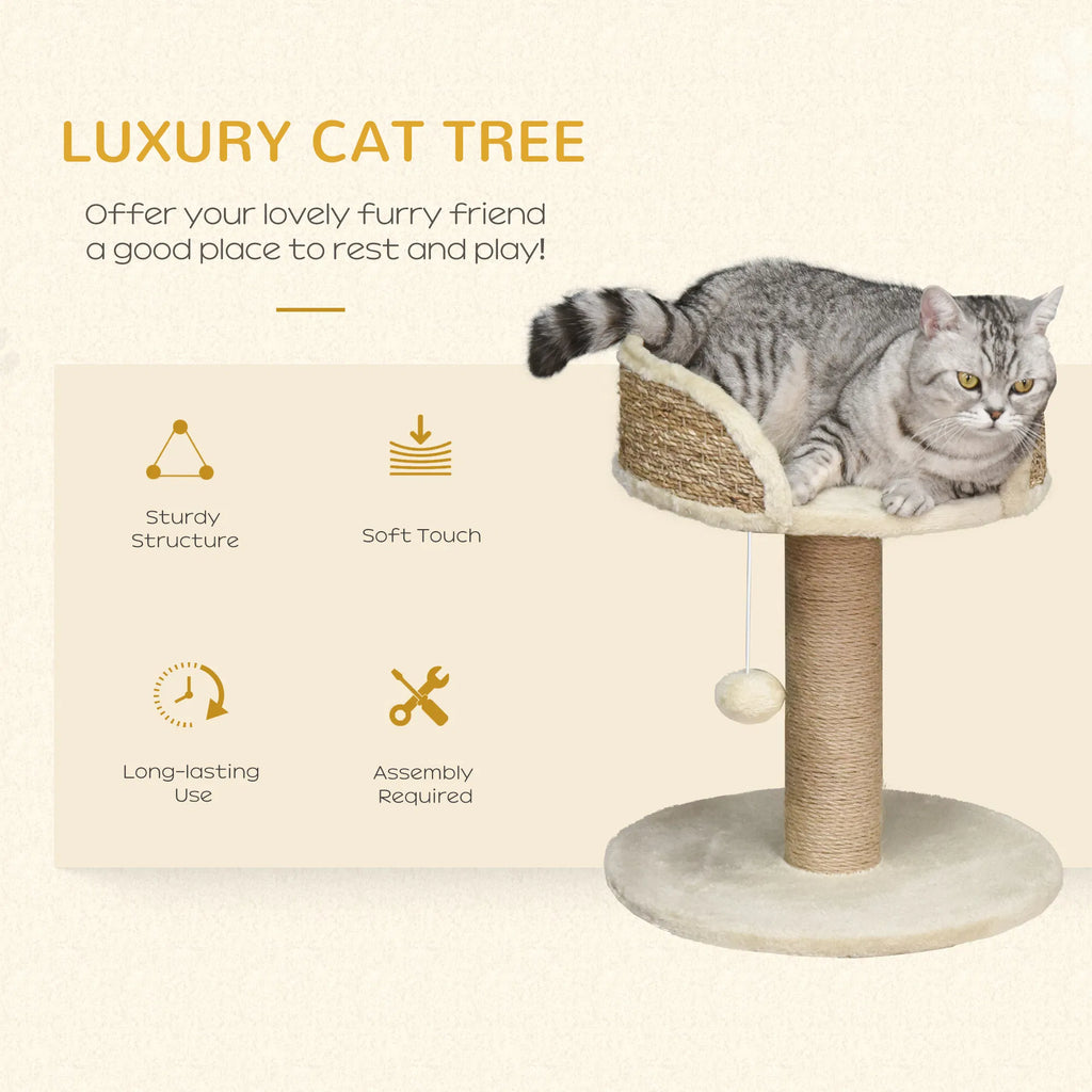 Small Cat Tower with Scratching Post and Toy – view 7