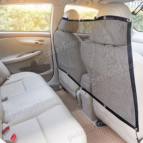 Back Seat Car Pet Mesh Net Cage Barrier (Medium) – view 3