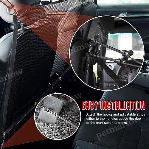 Back Seat Car Pet Mesh Net Cage Barrier (Medium) – view 5