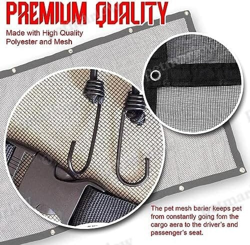 Back Seat Car Pet Mesh Net Cage Barrier (Medium) – view 6