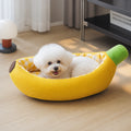 Banana-Shaped Cozy Pet Bed for Dogs – S