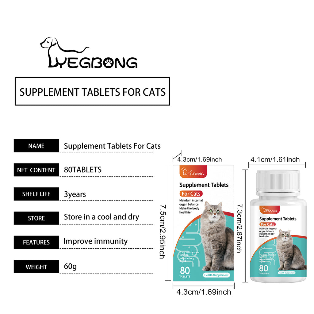 Cat Probiotic Supplement Tablets for Gut and Digestive Health – view 7