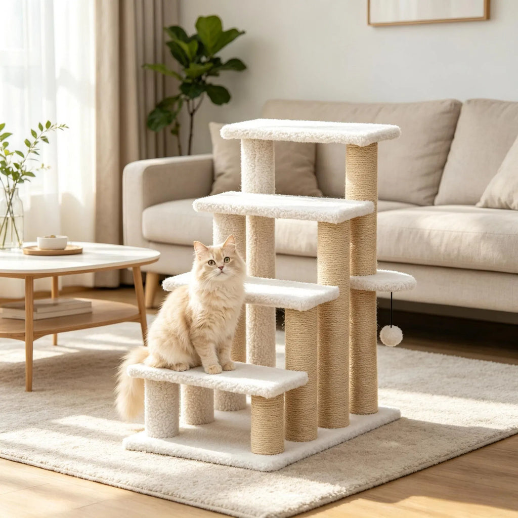 Cat Steps with Scratching Posts for Safe Climbing – view 7