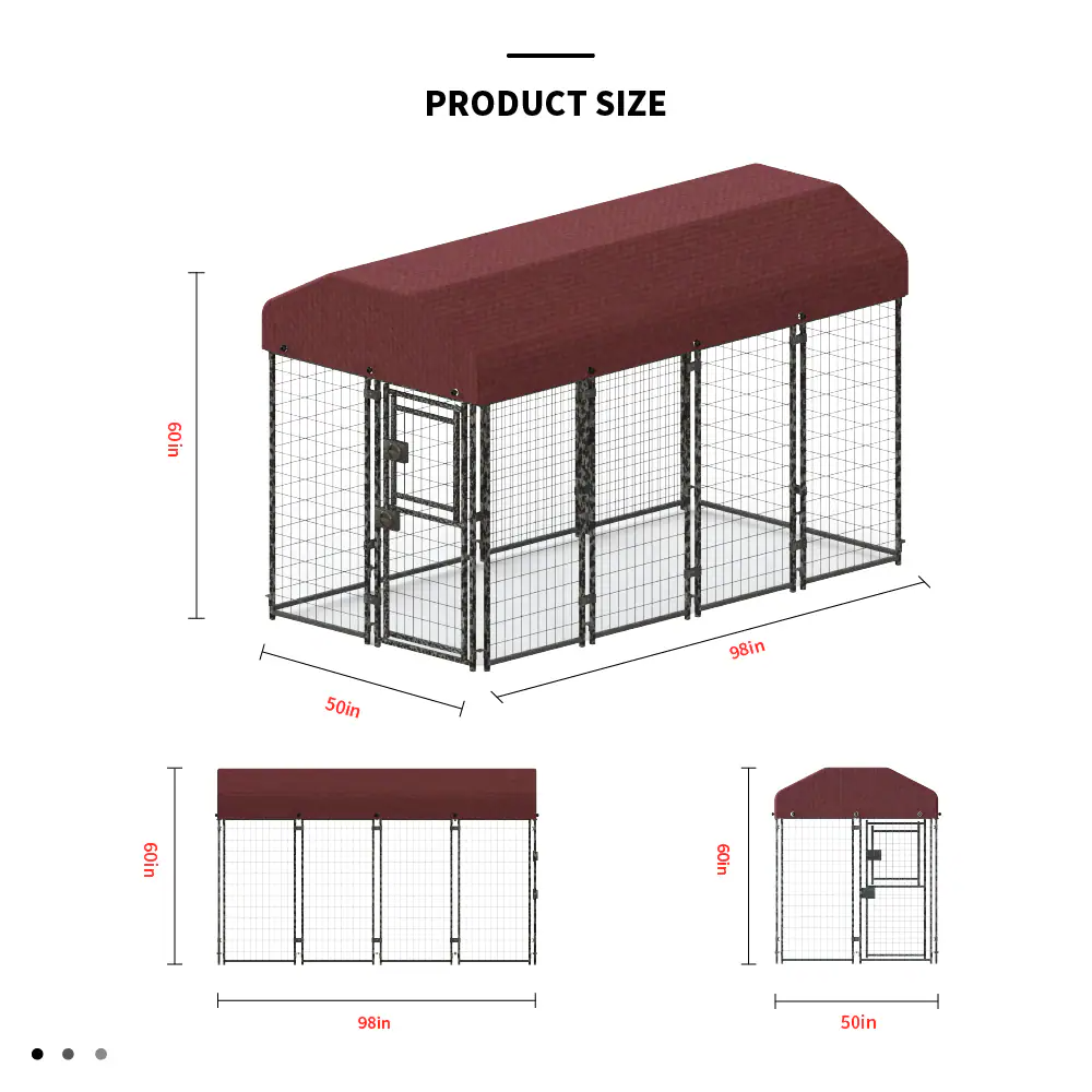 Square Tube Wire Running Cage for Dogs and Cats – view 9