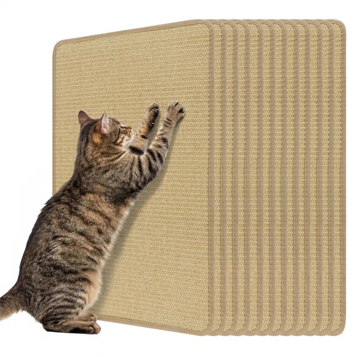 Natural Cat Scratching Mats Set for Furniture Protection – view 8