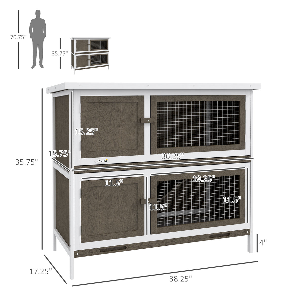 Bunny Hutch with Ramp for Indoor or Outdoor Use – view 8