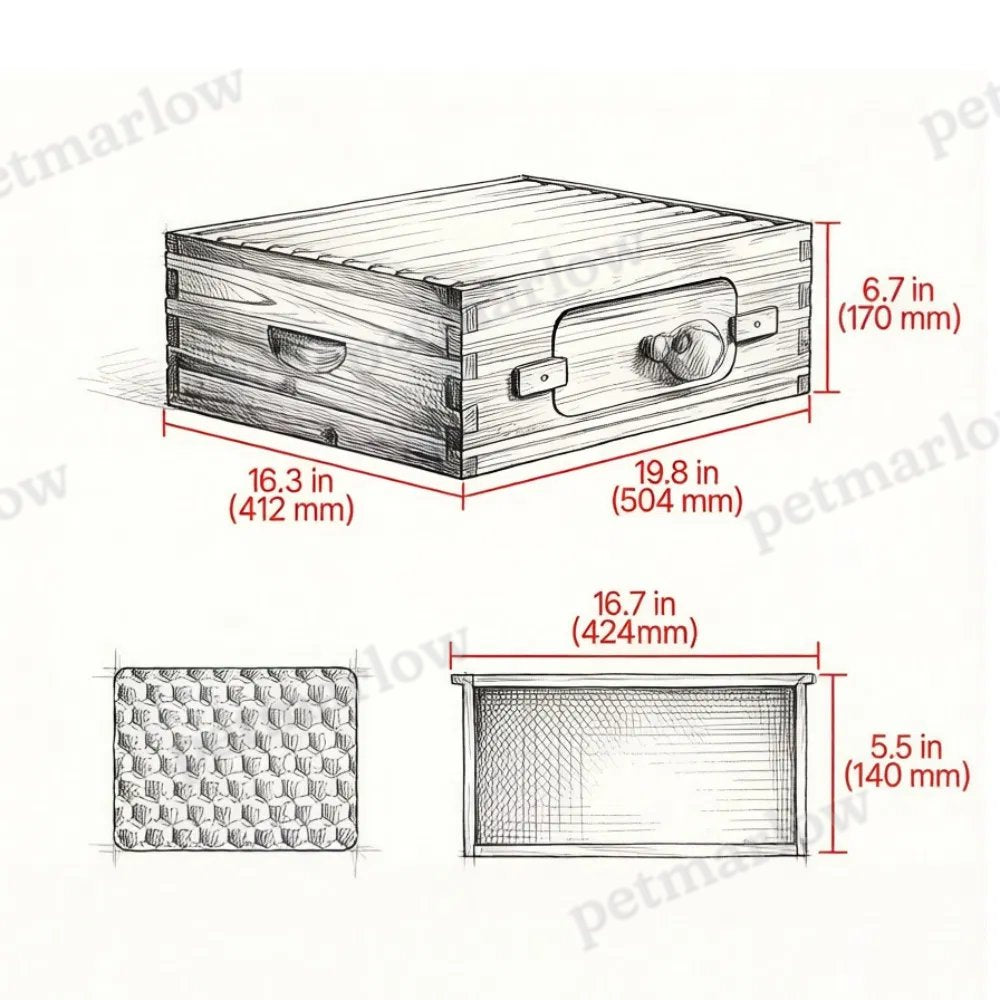 Bee Hive for Outdoor Beekeeping and Observation – view 6
