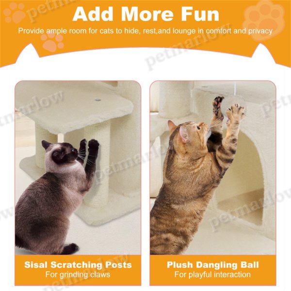 Multi-Level Cat Tree with Condo for Comfort and Play – view 2